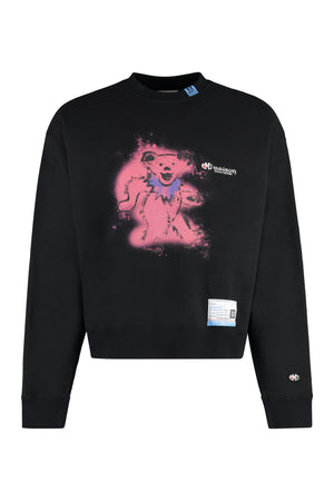 Cotton crew-neck sweatshirt-0